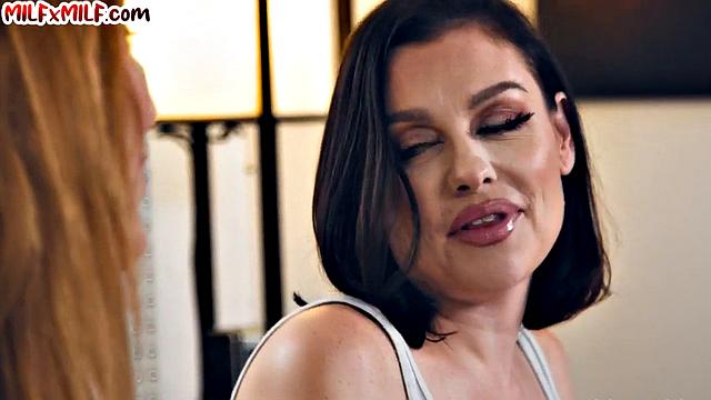 Big-titted ginger cougar eaten by GF