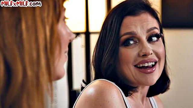 Big-titted ginger cougar eaten by GF