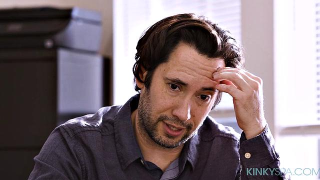 Avery Black gives Tommy Pistol a nuru massage to ease his stress