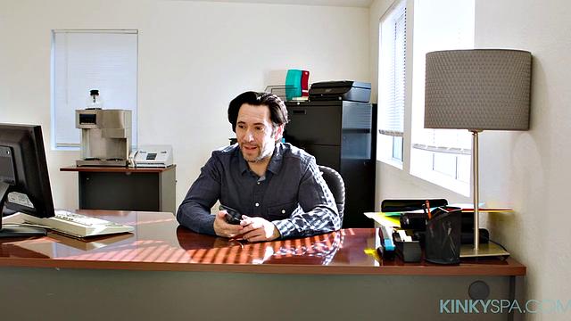 Avery Black gives Tommy Pistol a nuru massage to ease his stress