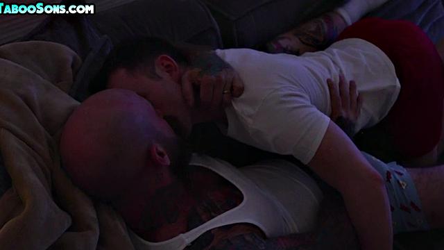 Petite stepson barebacked by DILF with tattoos