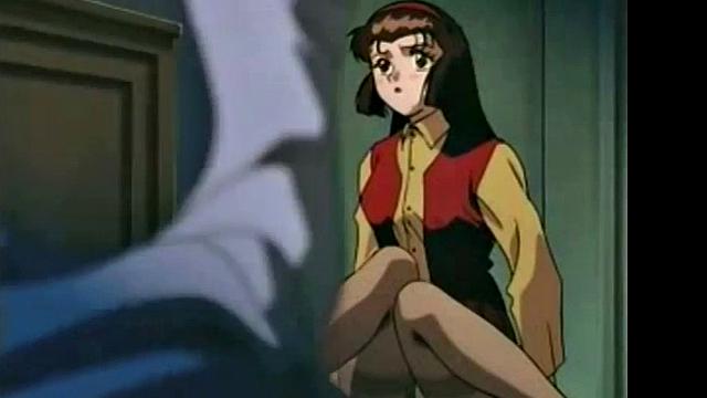 миниатюрная аниме-красотка принимает толпу с огромными членами