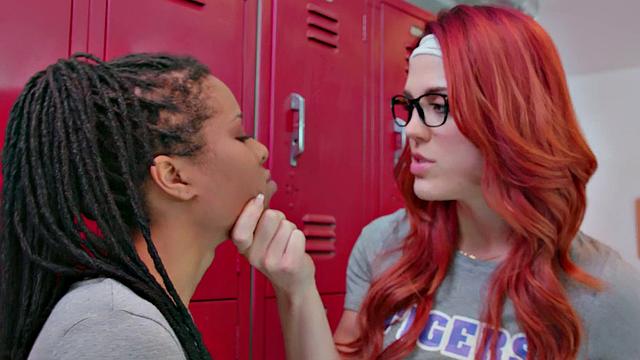 Watch this hot red-head lock her pussy down while enjoying some solo fun