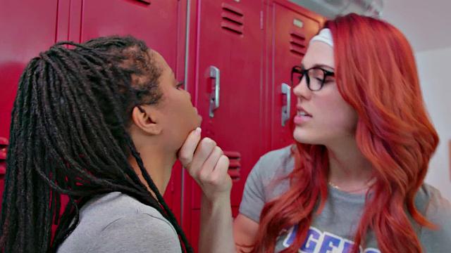 Watch this hot red-head lock her pussy down while enjoying some solo fun