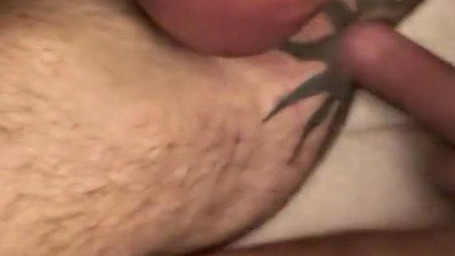 German amateur gaydaddy gets fucked in sling at home