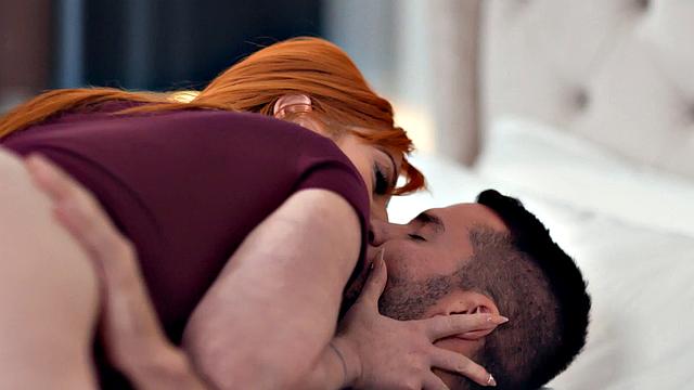 MOMMY'S BOY - Redhead MILF Lauren Phillips Gives Hung Stepson Good Morning Fuck Before Work