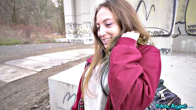 Punk babe getting fucked in public