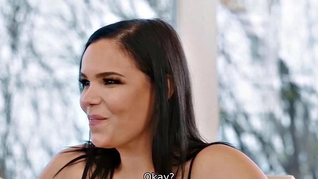 VIP4K. Hospitable hairy cunt of married woman meets husband's dick