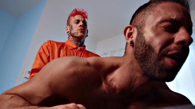 Ass fucked gay pounded by dirty stud in tight ass