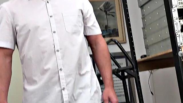 Black perverted guy fucks white stud in POV in anal hole