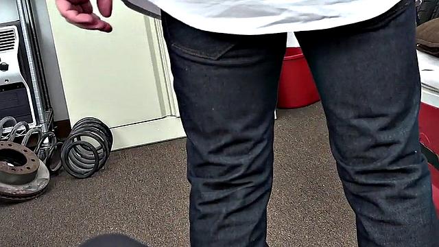 Black perverted guy fucks white stud in POV in anal hole