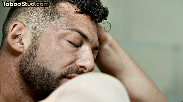 Handsome stud pounded by muscled gay