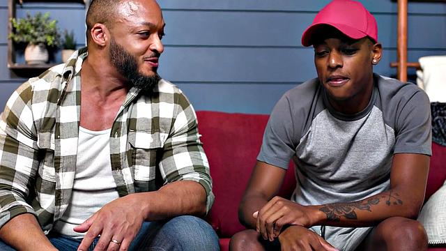 Black stud barebacked by hunk in asshole after casting