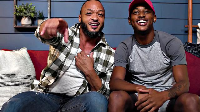 Black stud barebacked by hunk in asshole after casting