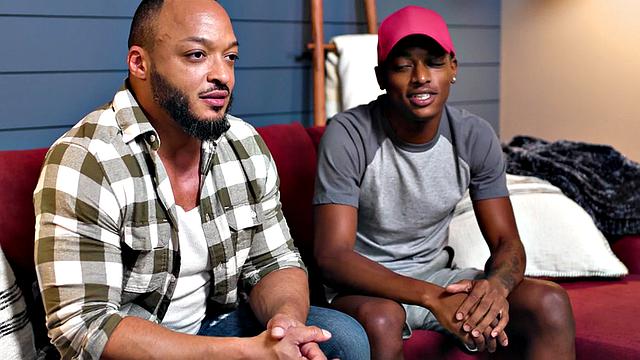 Black stud barebacked by hunk in asshole after casting