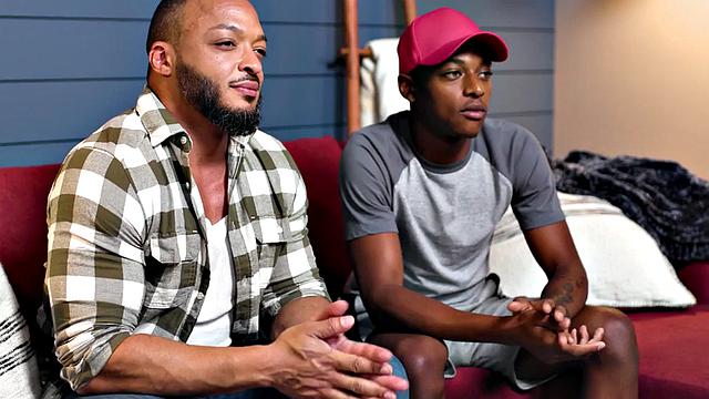 Black stud barebacked by hunk in asshole after casting