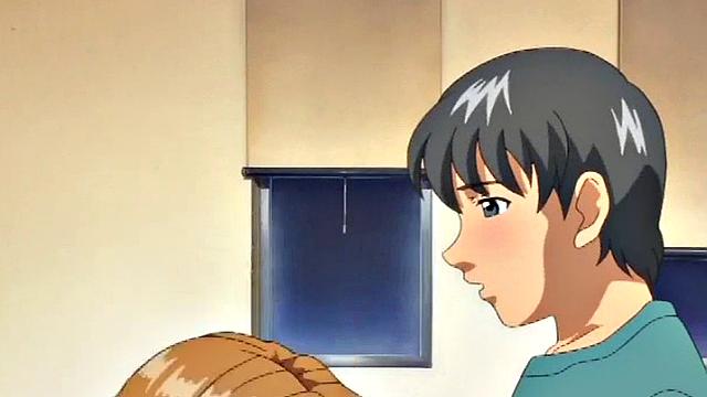 Horny Japanese anime orgy between teens