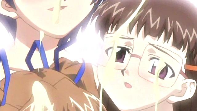 Horny Japanese anime orgy between teens