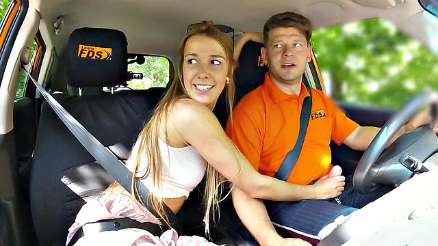 Alexis Crystal wants driver's cock