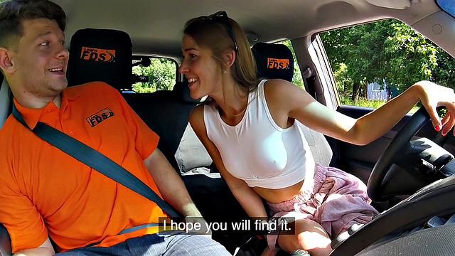 Alexis Crystal wants driver's cock