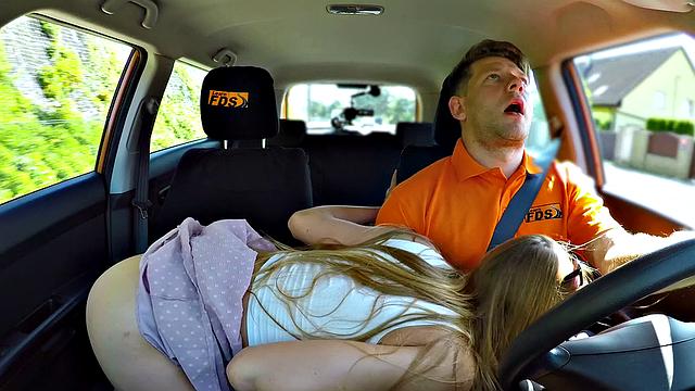 Alexis Crystal wants driver's cock