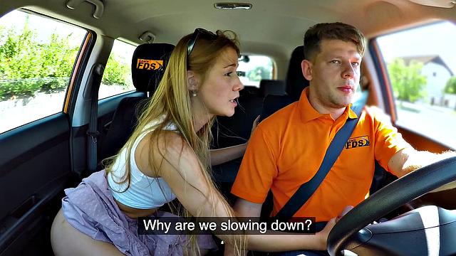 Alexis Crystal wants driver's cock