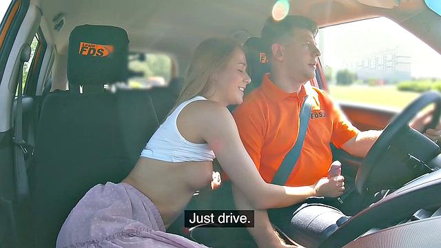 Alexis Crystal wants driver's cock