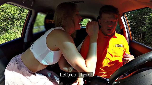 Alexis Crystal wants driver's cock