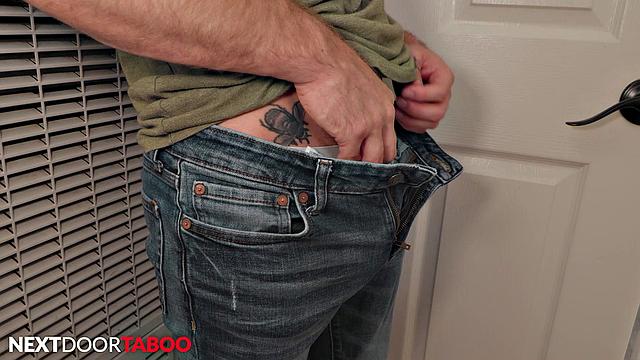 Jet Lagged Twink Caught Jerking Flips Hunk Stepbro - NextDoorStudios