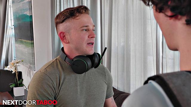 Jet Lagged Twink Caught Jerking Flips Hunk Stepbro - NextDoorStudios