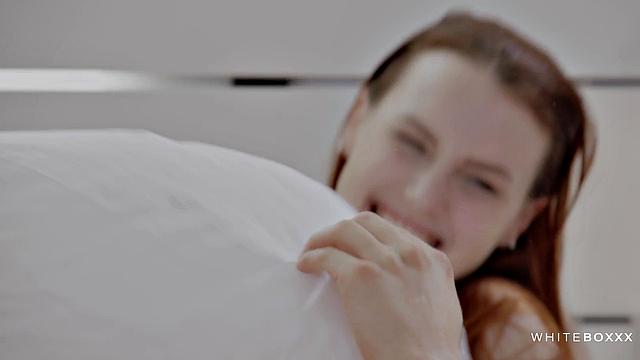 Redhead takes her lover's cock