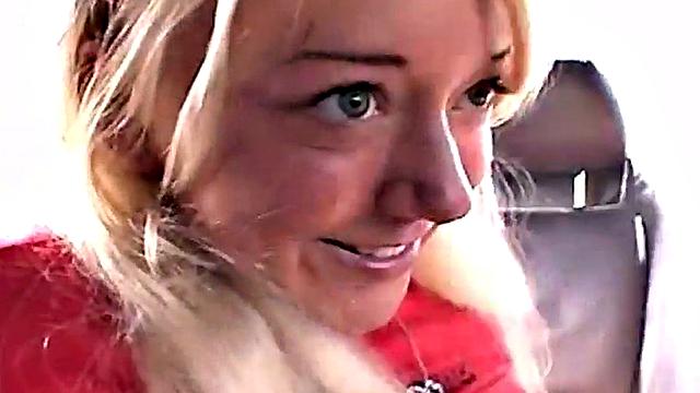 Little Summer fingered in the back of car in public