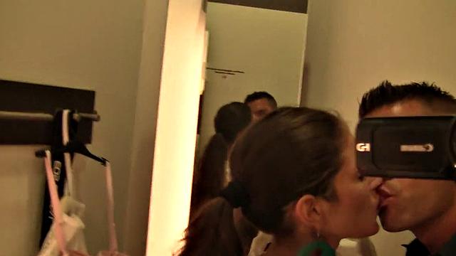 Hardcore bang for my amateur GF in pink dress