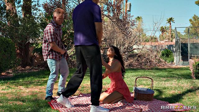 Sneaking Two Dicks At BFF's Picnic