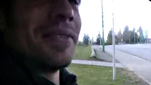 Amateur public slut sucks on cock