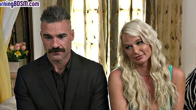 BDSM busty MILF fucked in twat by her dom lover