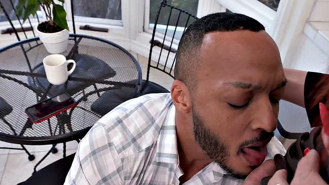 Stunning TS slut IR fucked by BBC before she fucks him