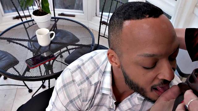 Stunning TS slut IR fucked by BBC before she fucks him