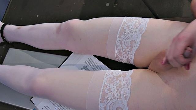 College tgirl barebacked after blowing professor