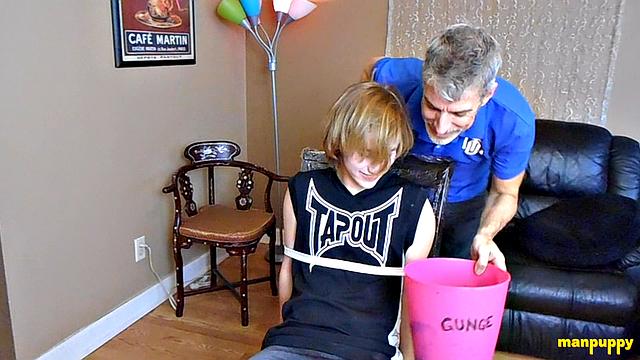 Step-Son Gets Gunged by Step-Dad - Elis Ataxxx &amp;amp; Richard Lennox