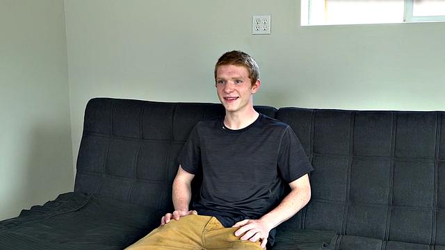 Auditioning jock jerks unshaved dick until cum spray