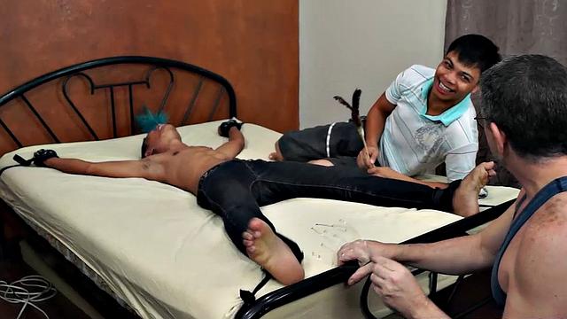 Tickling Alex for Cum