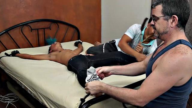 Tickling Alex for Cum