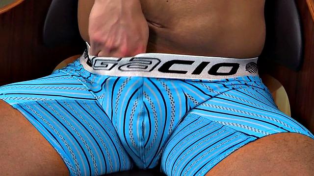 Blindfolded jock first time barebacked by BF in hairy ass