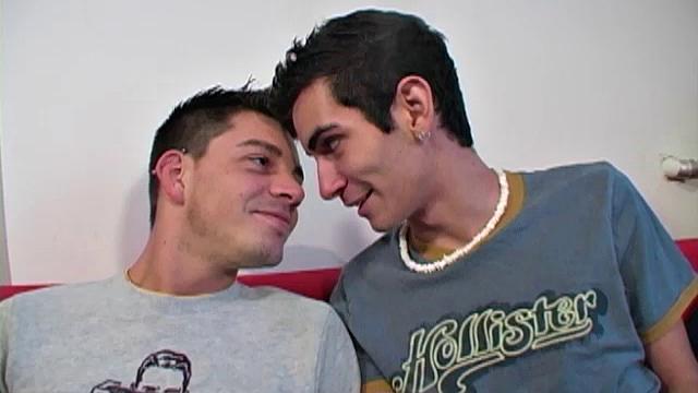 Young Corey and Donavin get a little horny, while drinking beer and decide to jerk off next to each other. Then Corey persuades Donavin into letting him suck his cock, which turns into a hot blow job.