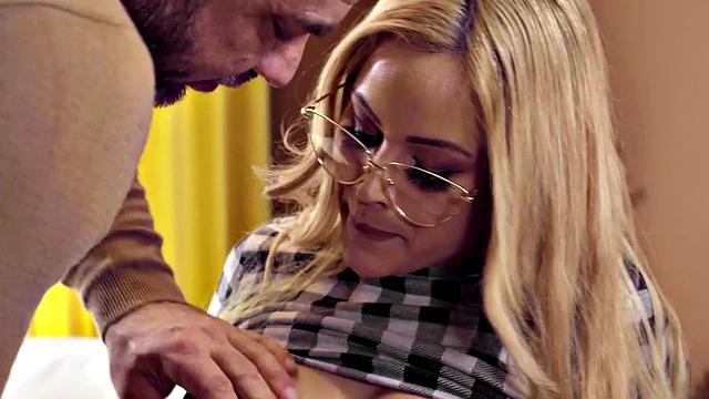 Raunchy busty MILF in lingerie gets fucked