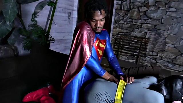 Gay cosplay duo enjoys anal sex on the couch