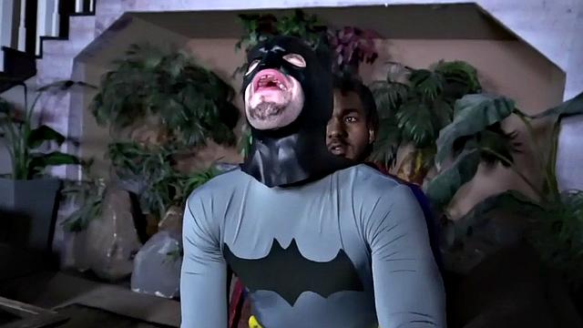 Gay cosplay duo enjoys anal sex on the couch