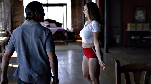 Stepdaughter fucked by wild stepdad in wet pussy hole