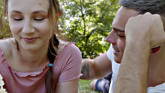 Akira Drago gets her tiny tits fondled & fucked in cowgirl & doggy positions